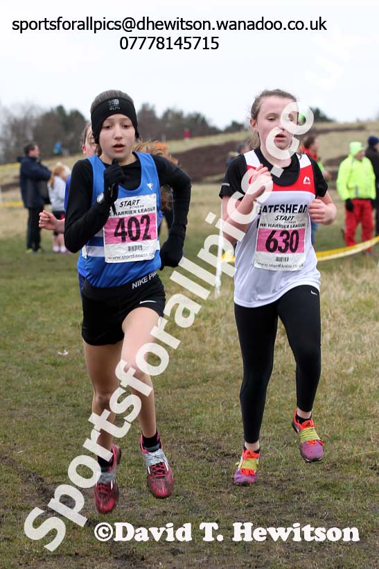 Girls under-13s Start Fitness NEHL, Wrekenton, Gateshead. Photo: David T. Hewitson/Sports for All Pics